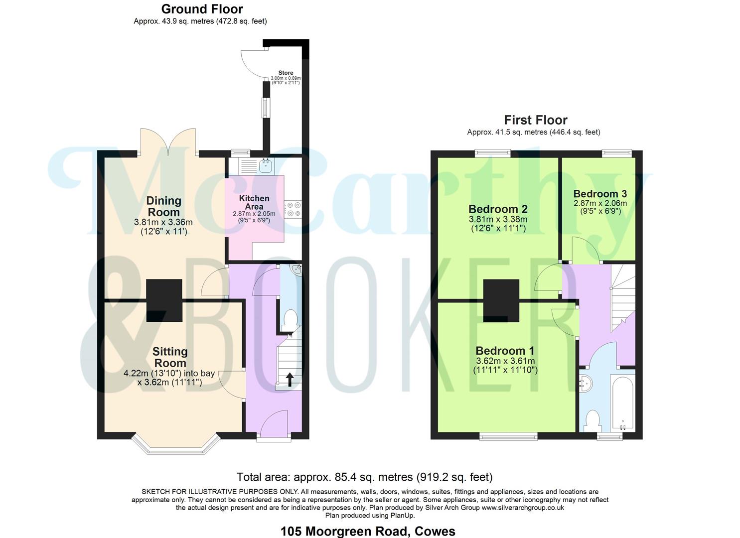 PERIOD PROPERTY IN POPULAR COWES LOCATION - Moorgreen Road, Cowes floorplan